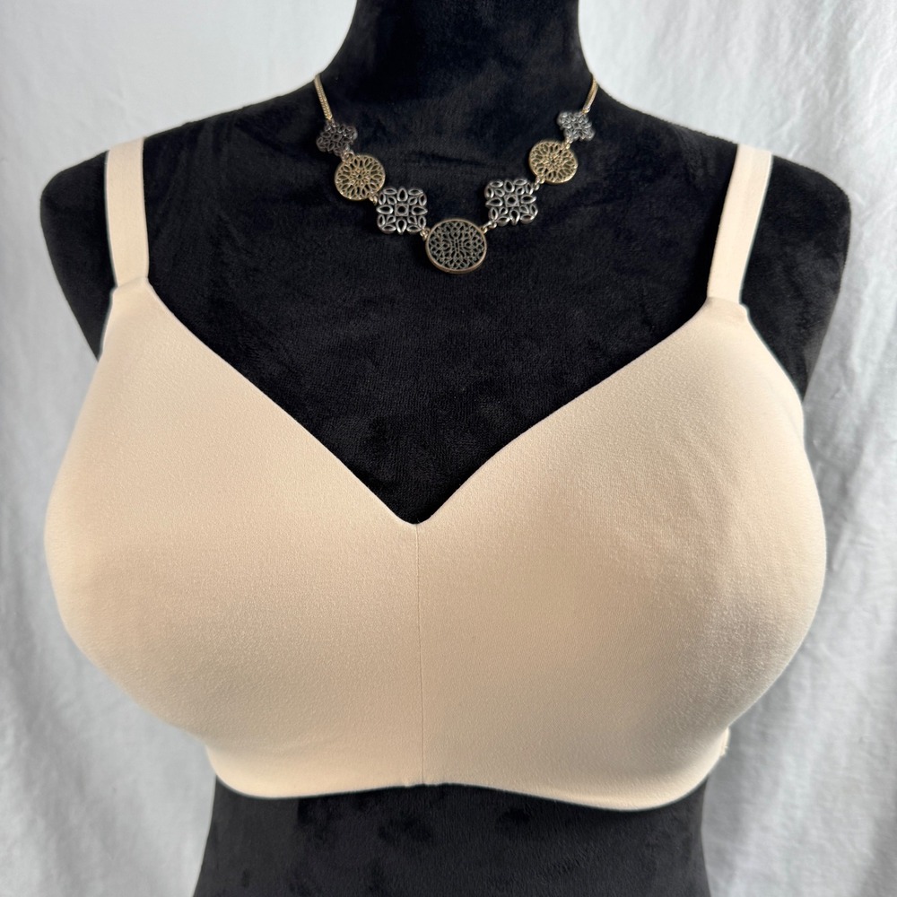 Women's Wacoal 852189 Softly Styled Wire Free Contour Bra 36DD Nude